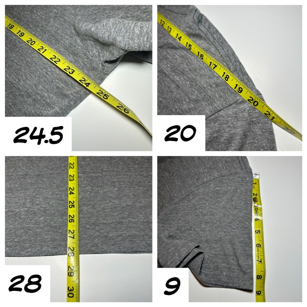 Marine Layer Mens XL Peace Sign Crew T-shirt | Made in California | Heather Gray - Picture 7 of 8